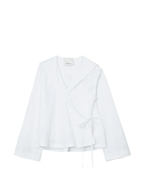 3.1 Phillip Lim collar tie blouse - White - zdjęcie produktu nr 1