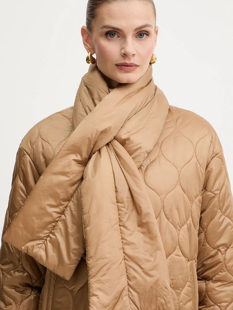 Liu Jo kurtka kolor zielony przejściowa MF5016 T091A