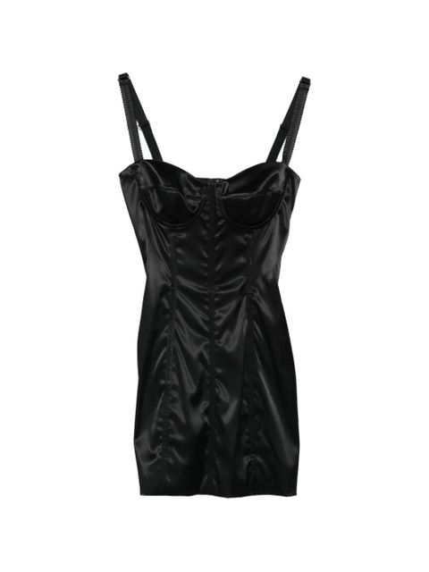 Dolce & Gabbana satin mini dress - Black - zdjęcie produktu nr 1