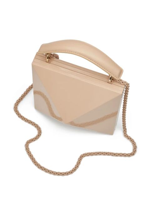 Valentino Garavani geometric clutch bag - Neutrals