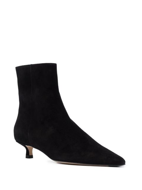 Aeyde suede pointed-toe boots - Black - zdjęcie produktu nr 2
