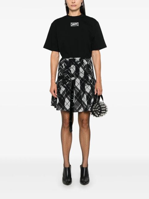 Jean Paul Gaultier plaid-check mini skirt - Black - zdjęcie produktu nr 2