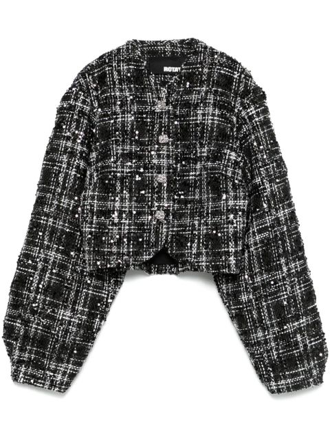 ROTATE BIRGER CHRISTENSEN bouclé jacket - Black - zdjęcie produktu nr 1