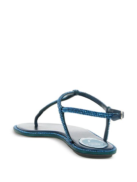 René Caovilla rhinestone-embellished diana sandals - Blue