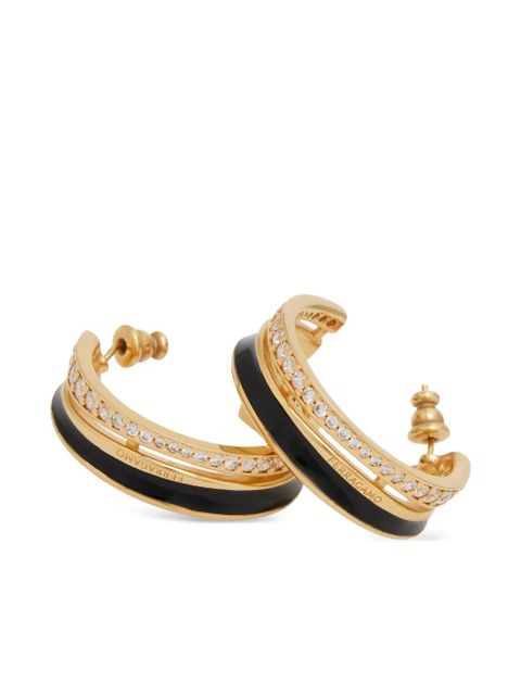 Ferragamo round hoop earrings - Gold