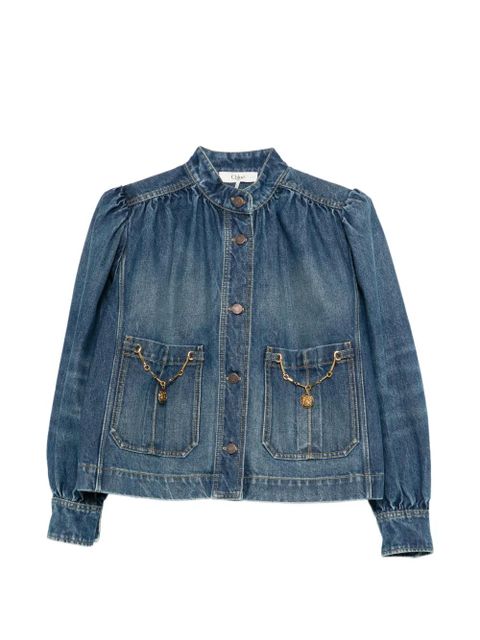 Chloé pocket chain jacket - Blue - zdjęcie produktu nr 1