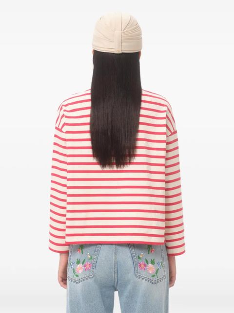 Valentino Garavani striped jersey T-shirt - Red