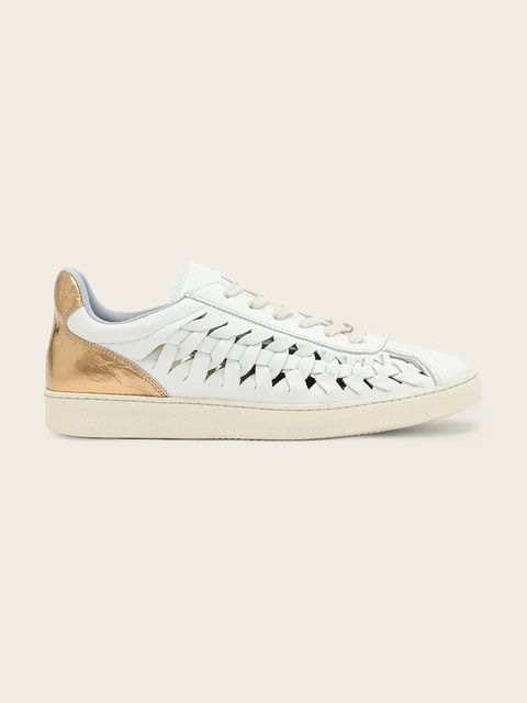 AllSaints Velma Woven Sneaker sneakersy damskie skórzane - zdjęcie produktu nr 1