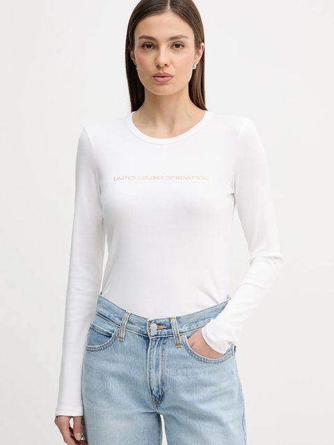 United Colors of Benetton longsleeve bawełniany - zdjęcie produktu nr 1