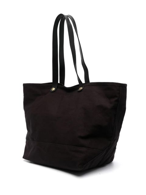 Vivienne Westwood Orb-plaque canvas tote bag - Black