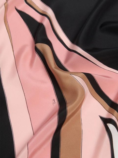 PUCCI Fari print crepe de chine stole - Black