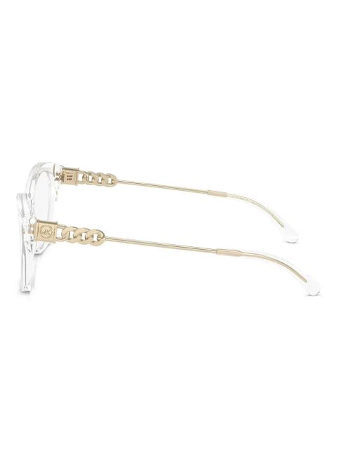 Michael Kors MK4136 chain-embellished glasses - White