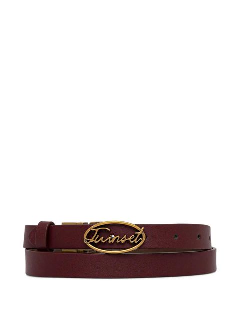TWINSET logo-plaque belt - Brown - zdjęcie produktu nr 1