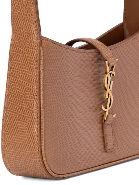 Saint Laurent logo-plaque leather shoulder bag - Brown - zdjęcie produktu nr 2