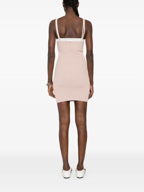Diesel ribbed mini dress - Neutrals