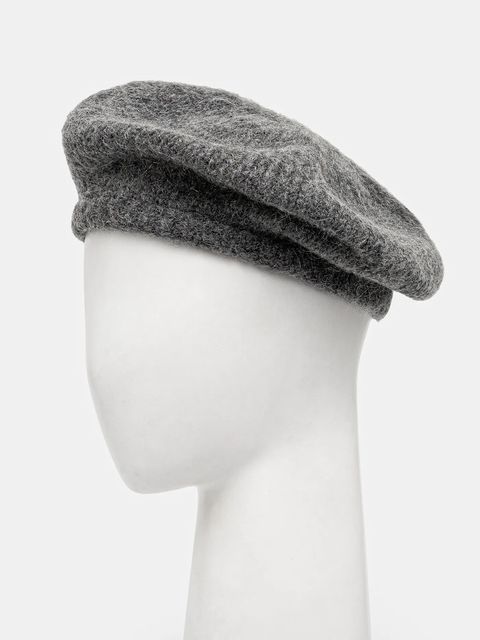 Answear.LAB beret wełniany kolor szary wełniany - zdjęcie produktu nr 1