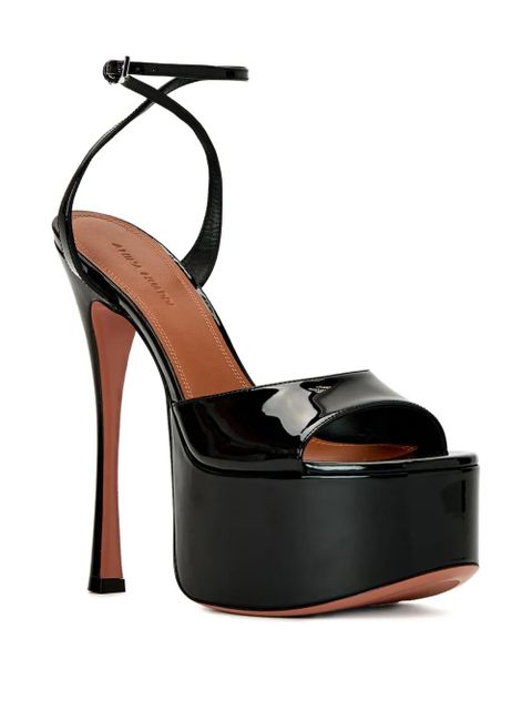 Amina Muaddi 155mm Aya platform sandals - Black - zdjęcie produktu nr 2