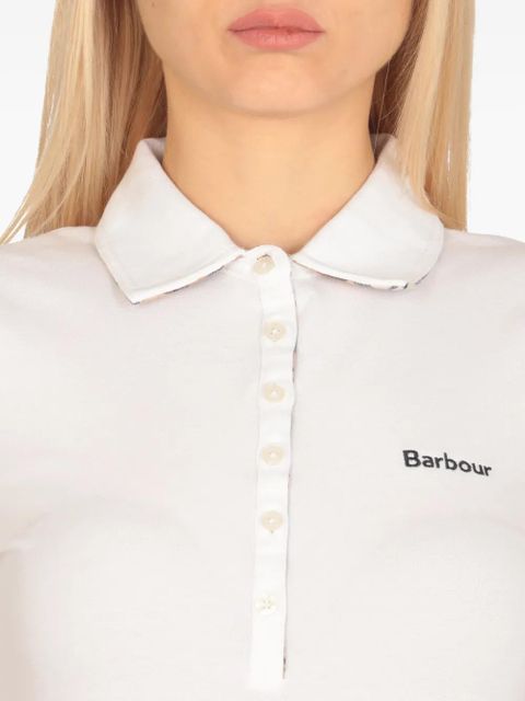 Barbour button polo - White