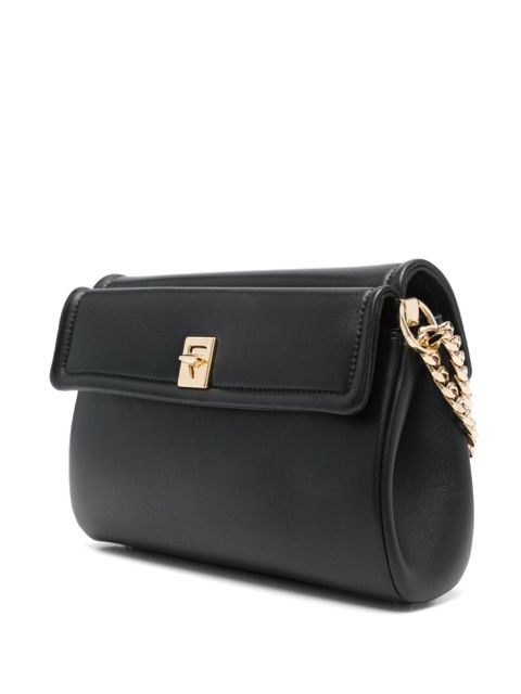 Valentino Garavani VLogo Signature-plaque shoulder bag - Black