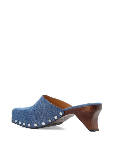 GANNI studded mules - Blue