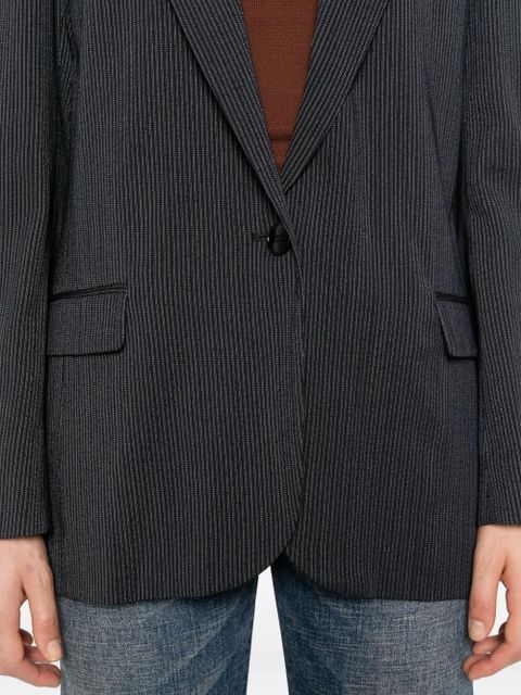 ISABEL MARANT pinstripe single-breasted blazer - Blue