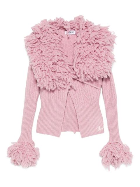 The Attico cable-knit cardigan - Pink - zdjęcie produktu nr 1