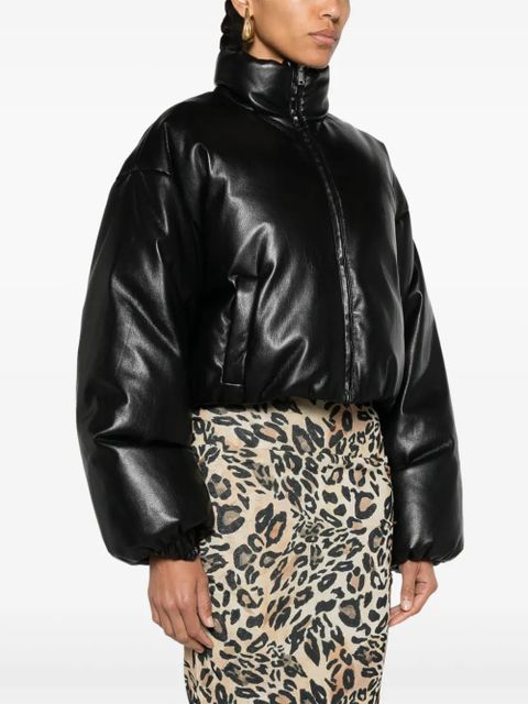 Nanushka cropped puffer jacket - Black