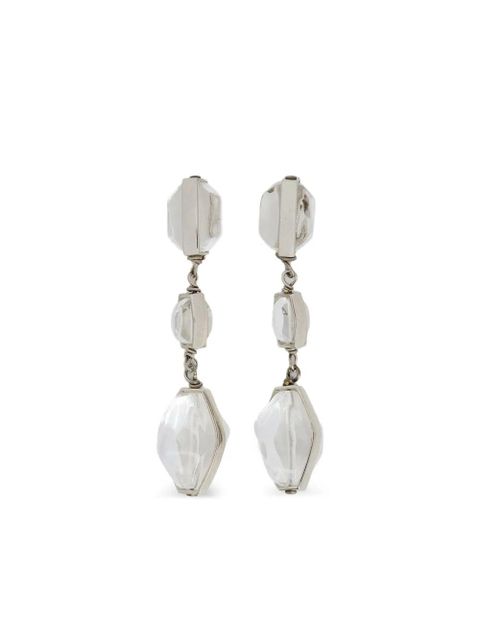 Jil Sander drop earrings - Silver - zdjęcie produktu nr 1