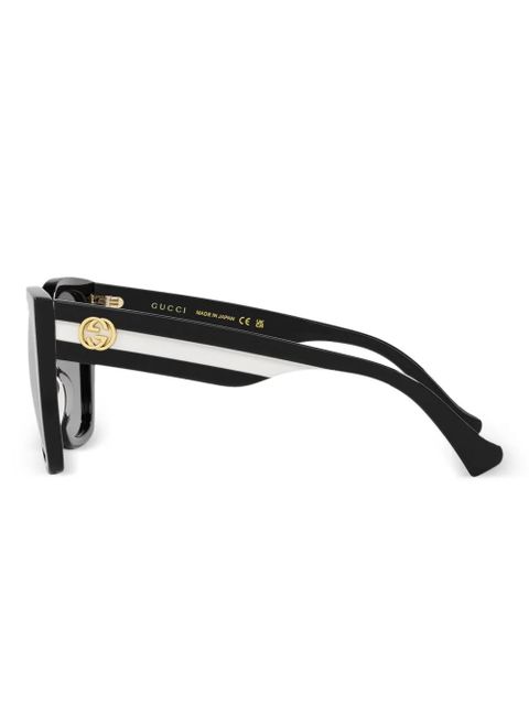 Gucci Eyewear butterfly-frame "Black" sunglasses - zdjęcie produktu nr 2