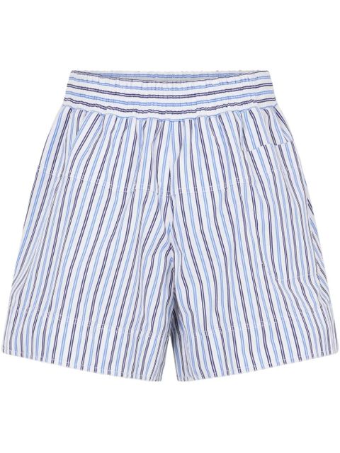 Rabanne poplin cotton shorts - Blue - zdjęcie produktu nr 1