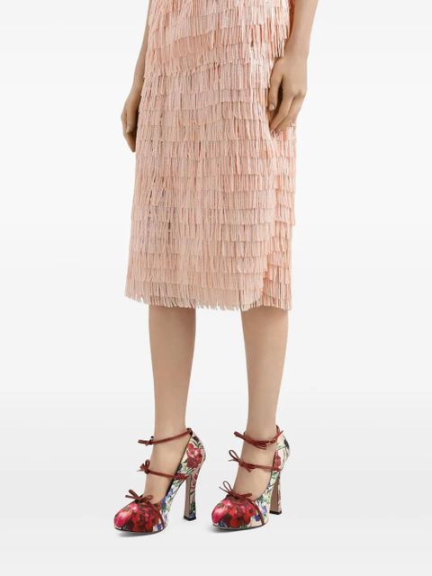 Dolce & Gabbana sequinned midi skirt - Pink