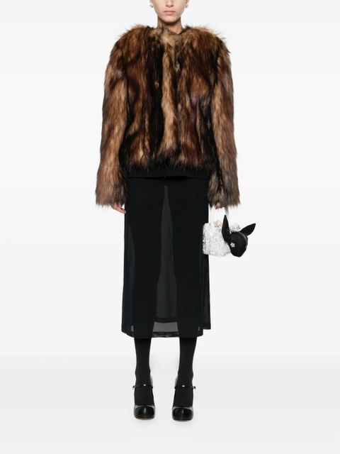 Simone Rocha faux-fur jacket - Brown - zdjęcie produktu nr 2