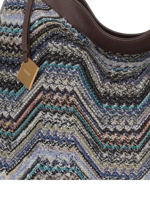 Missoni zigzag shoulder bag - Blue