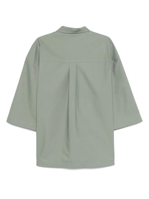 Jil Sander logo-embroidered shirt - Green - zdjęcie produktu nr 2