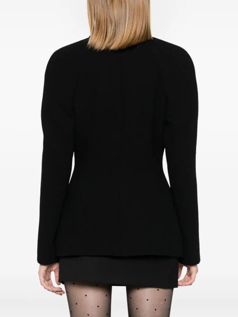 Versace Medusa-motif crepe blazer - Black