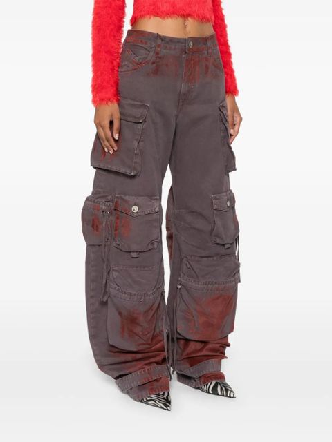 The Attico Fern cargo pants - Purple