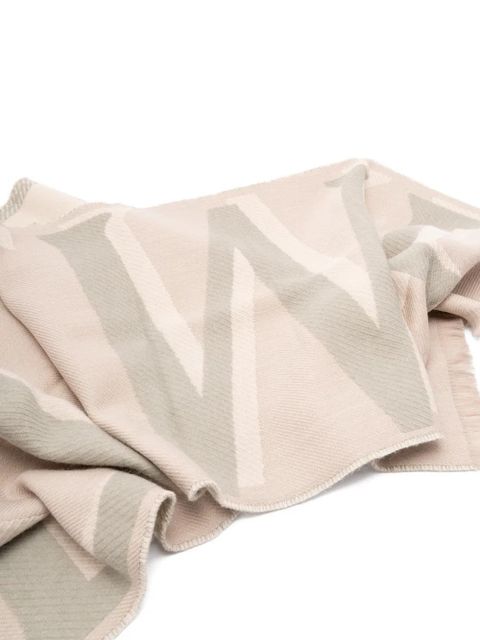 LOEWE fringed scarf - Neutrals