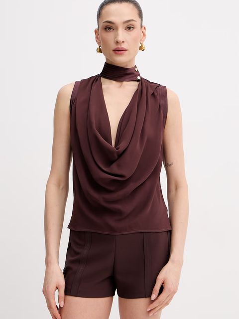 Elisabetta Franchi bluzka damska z wiskozy - zdjęcie produktu nr 1