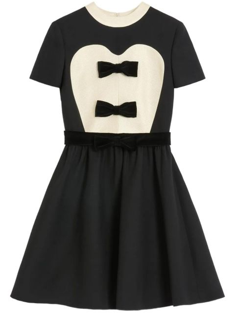 Valentino Garavani Crepe Couture bow-detail mini dress - Black