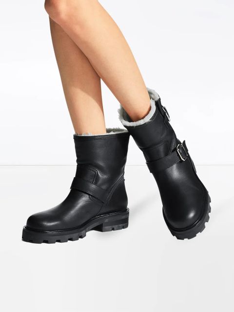 Jimmy Choo shearling-lined Youth II boots - Black