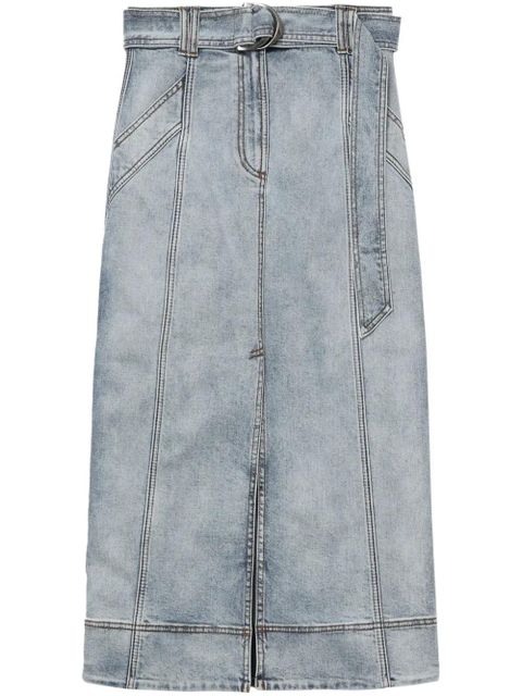 Aje two-tone midi denim skirt - Blue - zdjęcie produktu nr 1