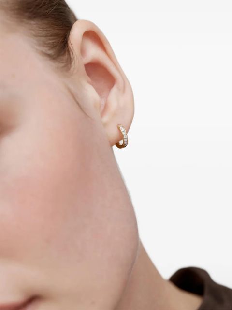 Monica Vinader Essential diamond earrings - Gold - zdjęcie produktu nr 2
