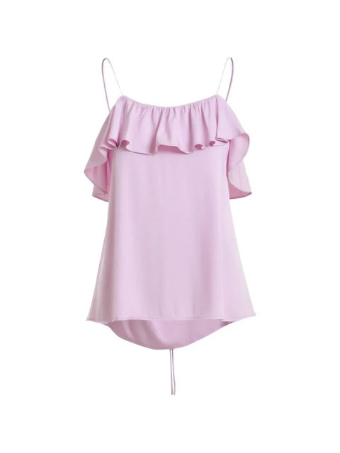 Essentiel Antwerp ruffled-neck top - Purple - zdjęcie produktu nr 1