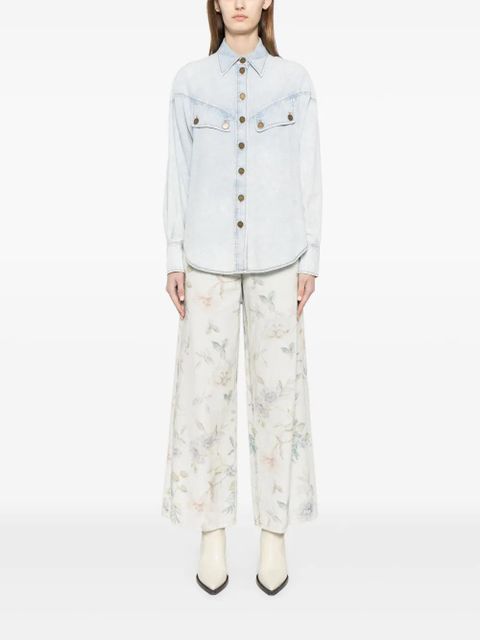 ZIMMERMANN drop-shoulder denim shirt - Blue - zdjęcie produktu nr 2