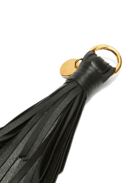Jil Sander logo-charm leather keyring - Black - zdjęcie produktu nr 2