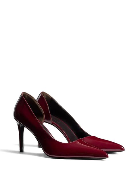 KHAITE 85mm Jett D'Orsay heeled pumps - Red
