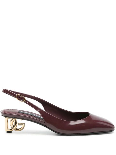 Dolce & Gabbana DNA 40mm Jackie New slingback pumps - Red - zdjęcie produktu nr 1