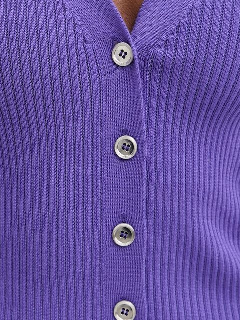 Pinko kardigan z dodatkiem wełny damski kolor fioletowy lekki 105506 A18M