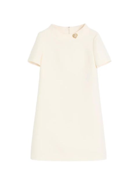 Valentino Garavani heart-detail mini dress - White - zdjęcie produktu nr 1
