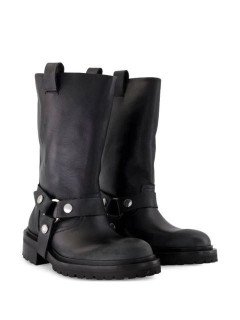 Golden Goose Kurt buckle-strap calfskin boots - Black - zdjęcie produktu nr 2